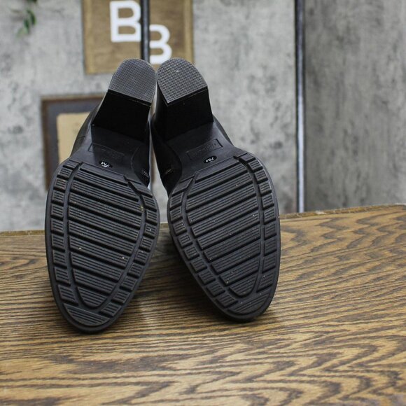 Style & Co. Goring Buckle Accent Cushioned Laleen Round Toe Block Heel Black 7M - Picture 5 of 9